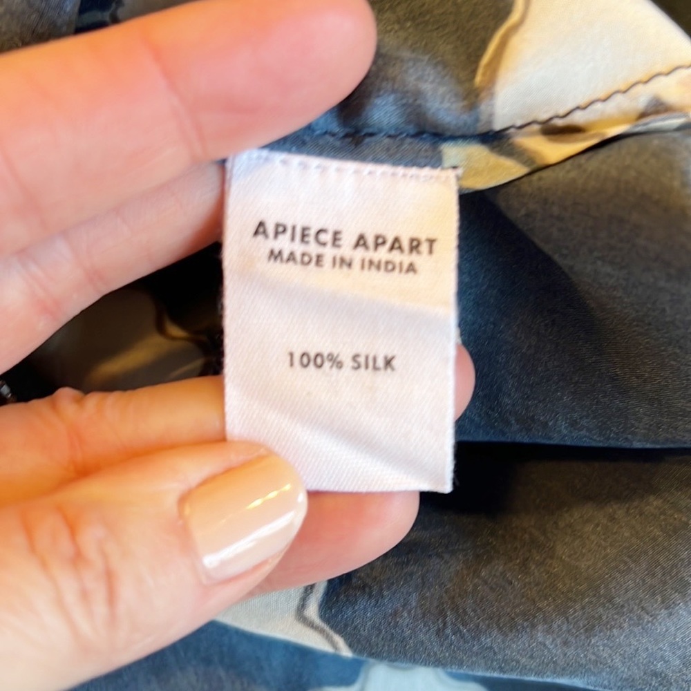NWT Apiece Apart Floral Bravo Pintuck Blouse - Picture 10 of 13